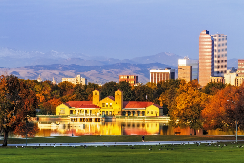 view of denver from city park